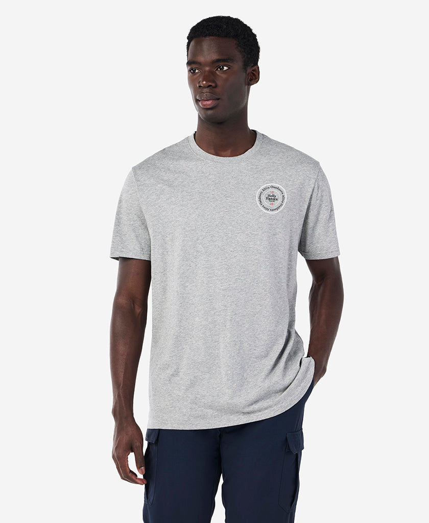 Image of T-Shirts. Product name - ALIVE OUTDOORS T-SHIRT, Grey Melange in Grey Melange colour by brand - Helly Hansen