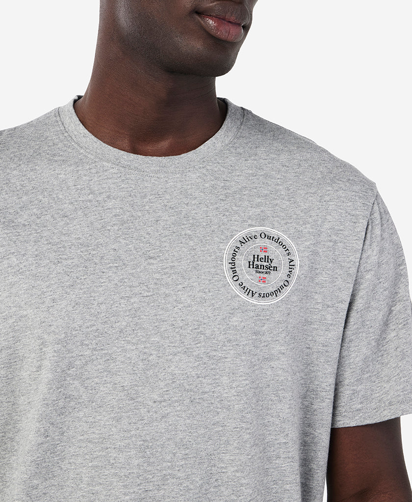 Helly Hansen ALIVE OUTDOORS T-SHIRT (Grey Melange)