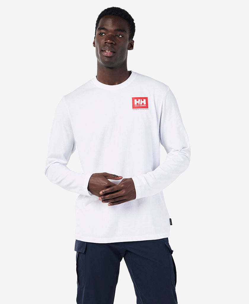 Helly Hansen BOX OUTLINE L/S T-SHIRT (White)