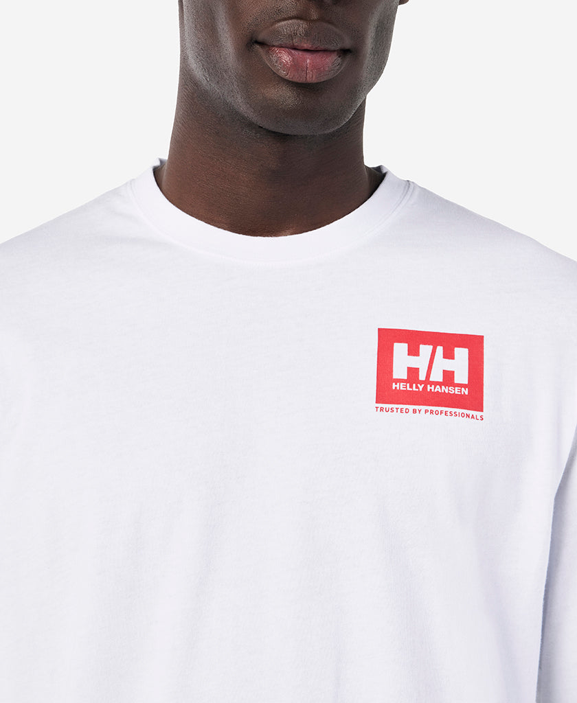 Helly Hansen BOX OUTLINE L/S T-SHIRT (White)