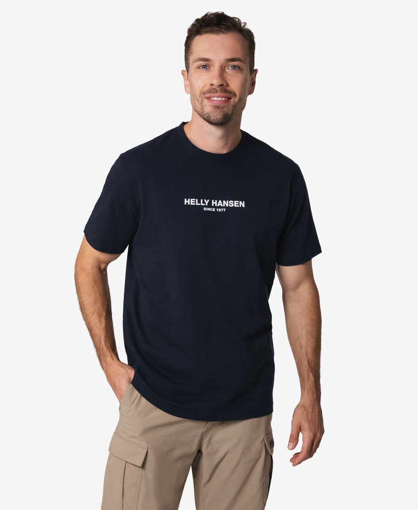 Image of T-Shirts. Product name - DRIFTWOOD T-SHIRT , Navy in Navy colour by brand - Helly Hansen