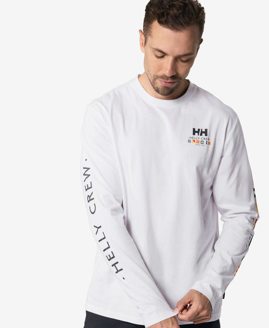 Image of T-Shirts. Product name - SEAFARER L/S T-SHIRT, White in White colour by brand - Helly Hansen
