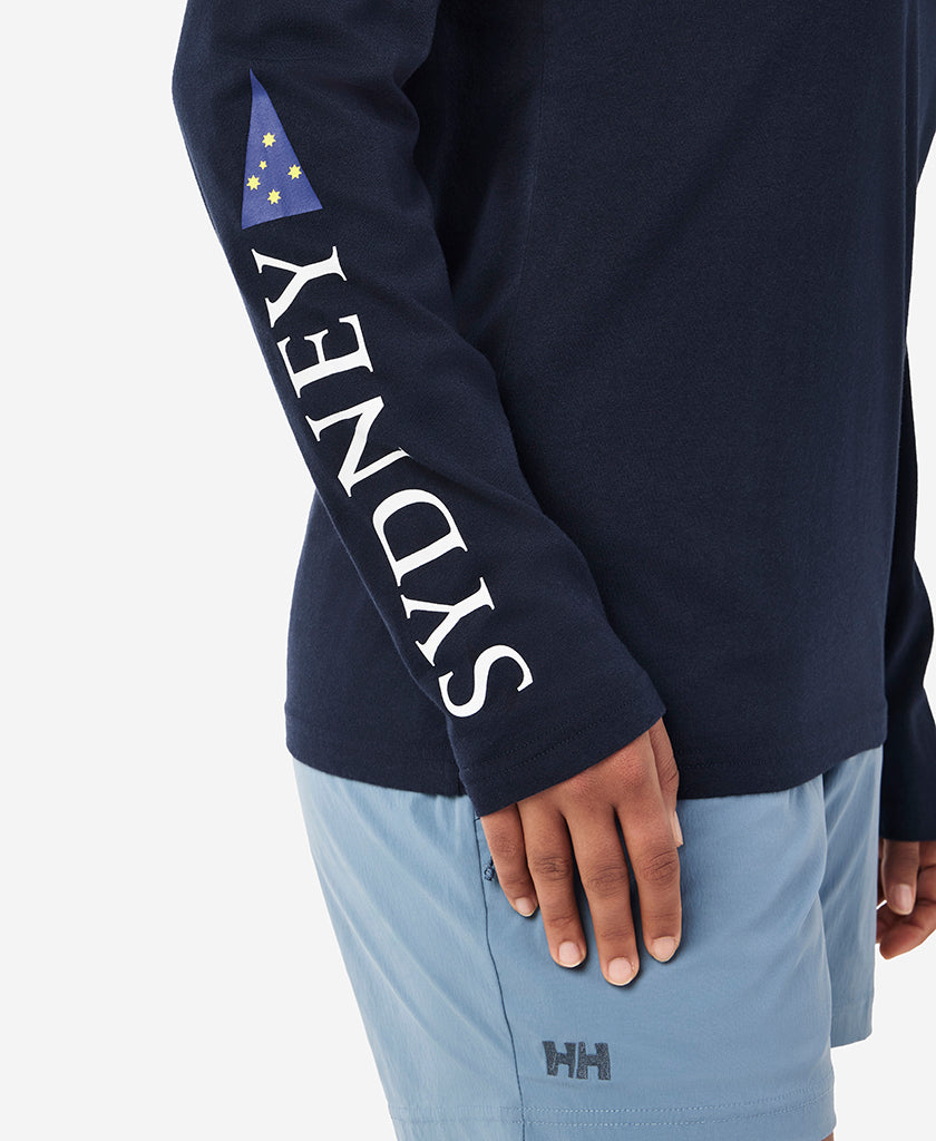 Helly Hansen RSHYR25 BURGEE LS T-SHIRT (Navy)