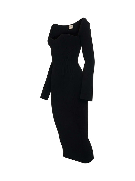 KHAITE Beth Dress (Black)