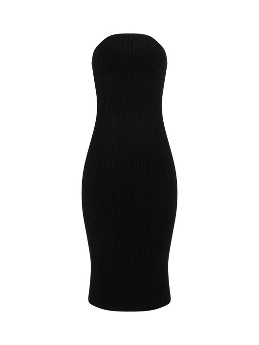 Image of Dresses. Productname: KHAITE Rumer Dress in BLACK colour by brand - KHAITE