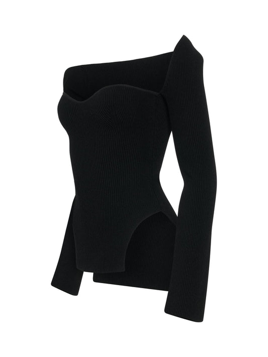 KHAITE Maddy Top (Black)