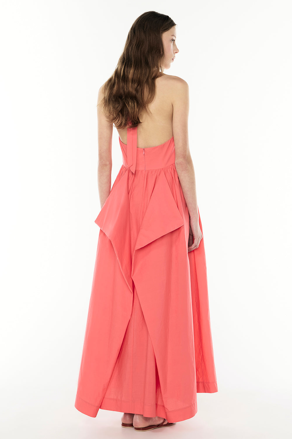 Provence Halter Dress (Melon)