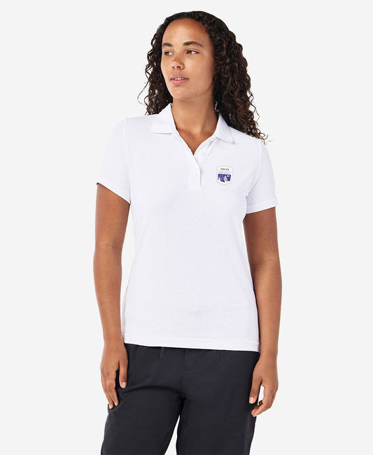 Image of a model wearing Tops. Product name - RSHYR25 W FLEET POLO, White in White colour by brand - Helly Hansen
