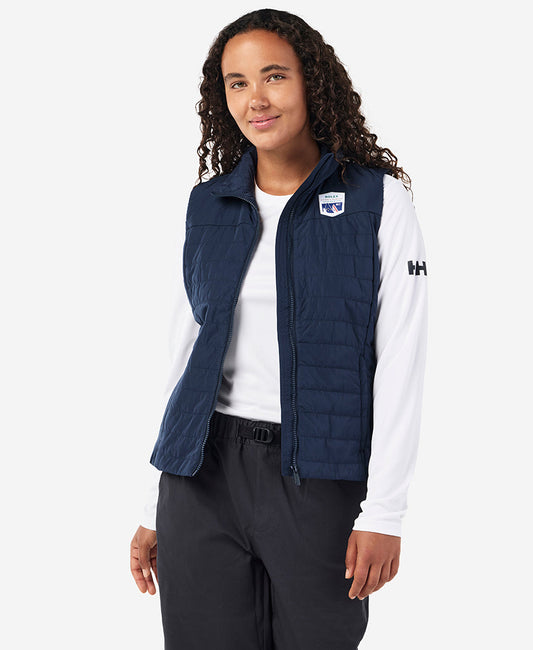 Image of Coats & Jackets. Product name - RSHYR25 W CREW INSULATOR VEST, Navy in Navy colour by brand - Helly Hansen