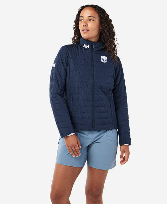 Image of Coats & Jackets. Product name - RSHYR25 W CREW INSULATOR JACKET, Navy in Navy colour by brand - Helly Hansen