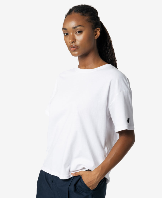 Image of T-Shirts. Product name - W CREW T-SHIRT 2.0, White in White colour by brand - Helly Hansen