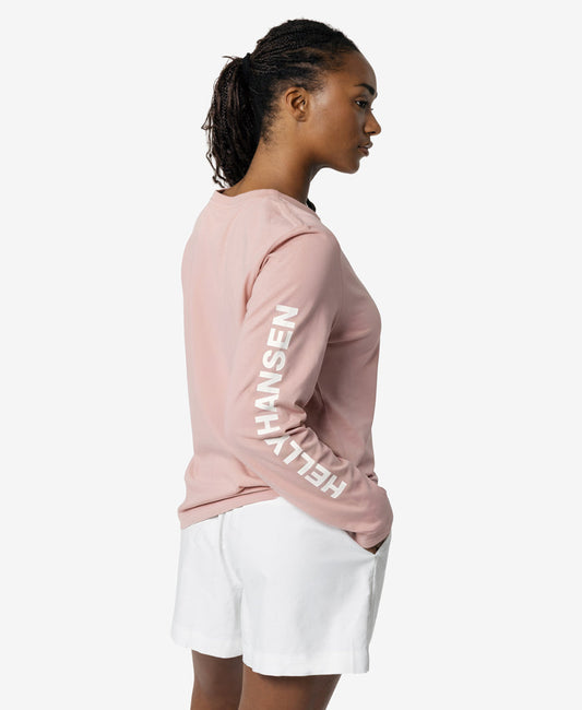 Helly Hansen W ERVIK L/S T-SHIRT (Pink Salt)