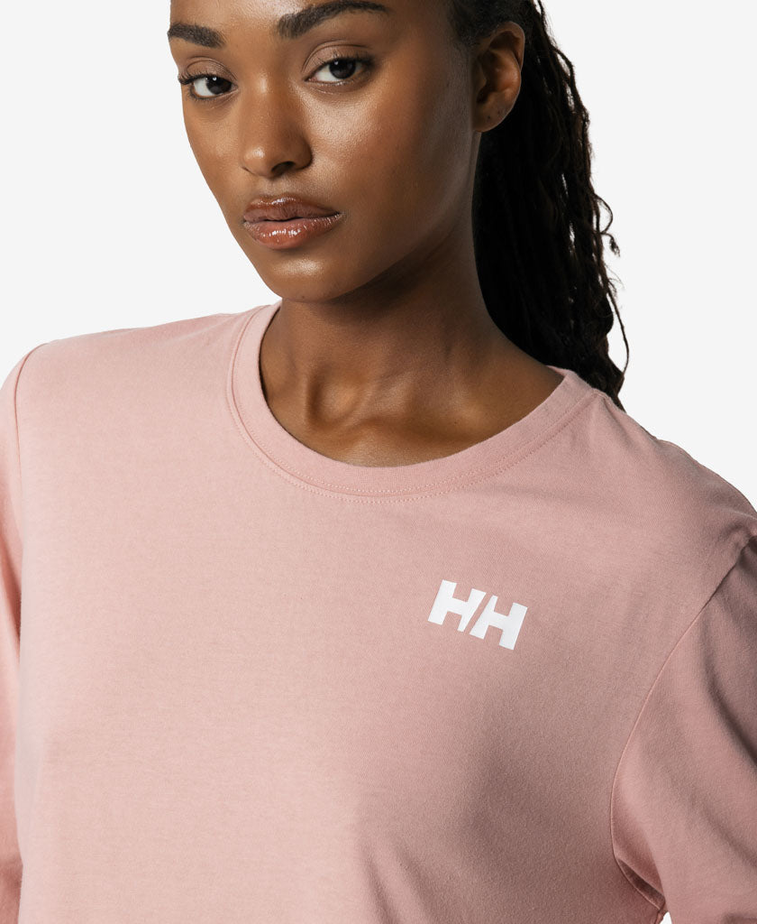 Helly Hansen W ERVIK L/S T-SHIRT (Pink Salt)