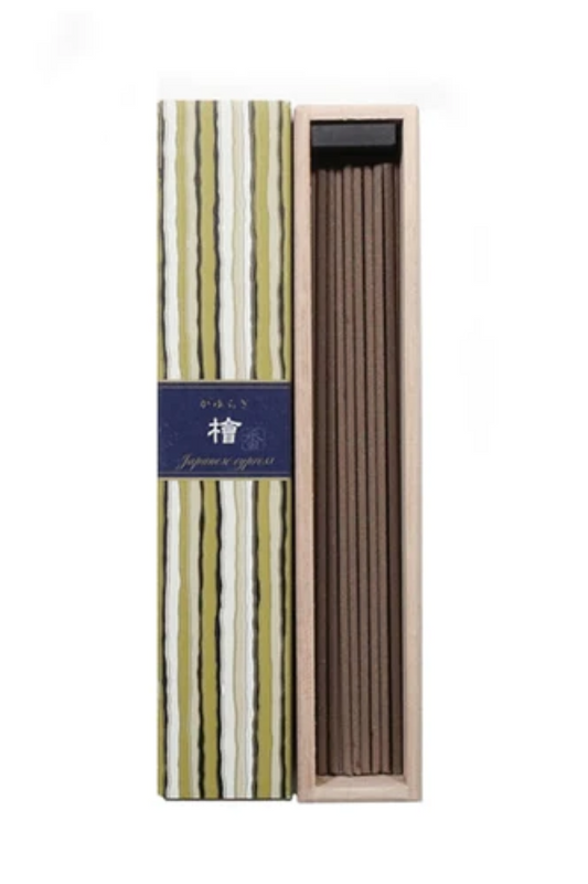Image of Perfumes & Colognes. Productname: Kayuragi Incense Sticks |Japanese Cypress in Cypress colour by brand - Kabana