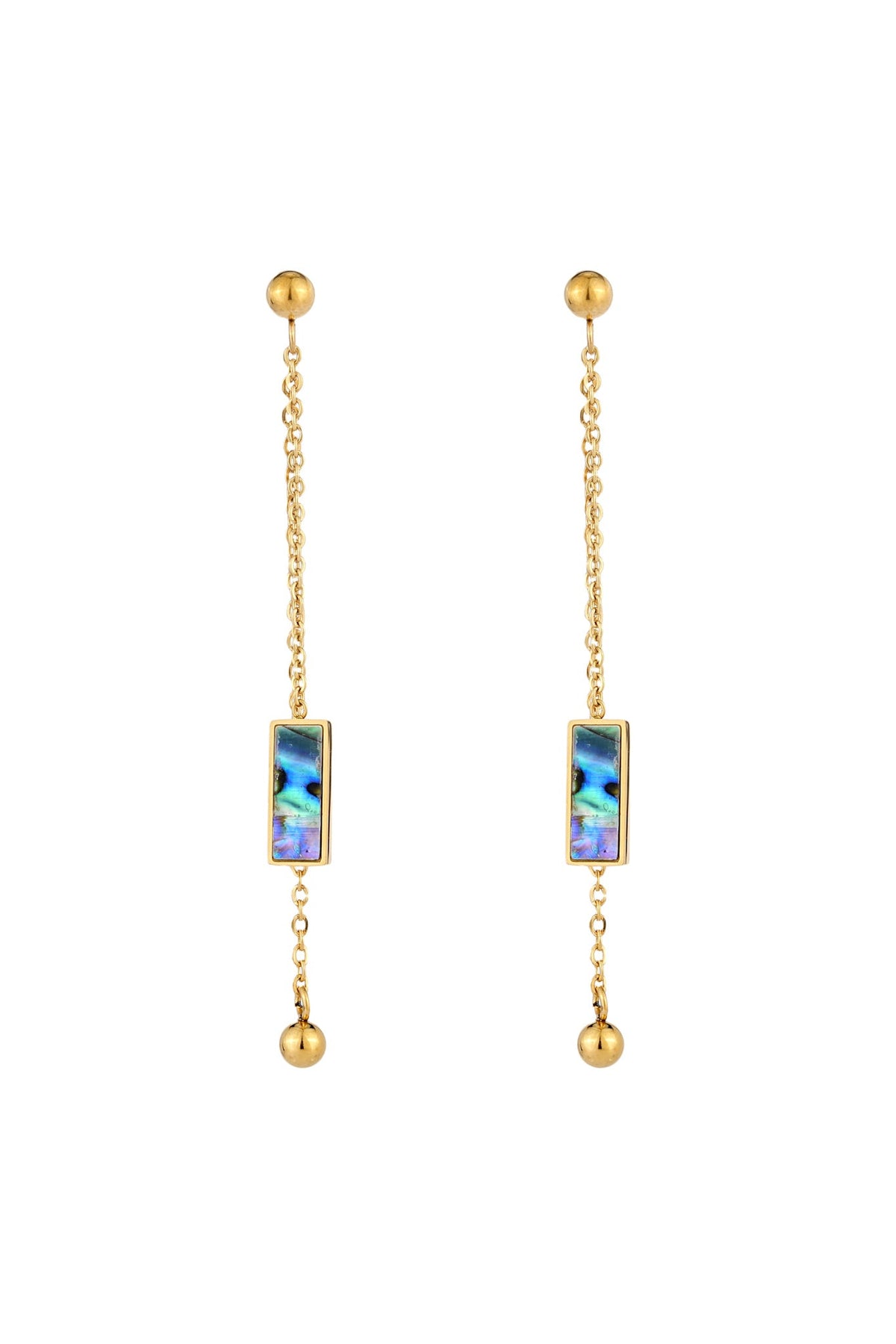 Image of Accessories. Product name - Umi Abalone Shell Earrings in Earrings colour by brand - HEYCHIC