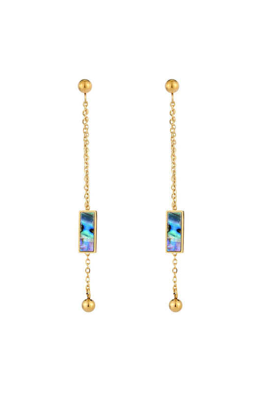 Image of Accessories. Product name - Umi Abalone Shell Earrings in Earrings colour by brand - HEYCHIC