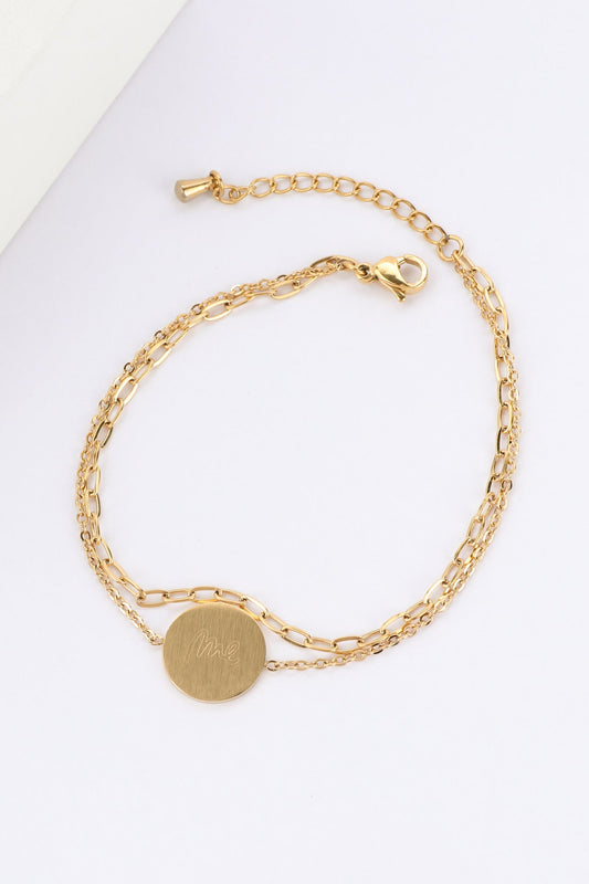 Image of Accessories. Productname: Forever Me Gold Chain Bracelet in Gold colour by brand - Heychic