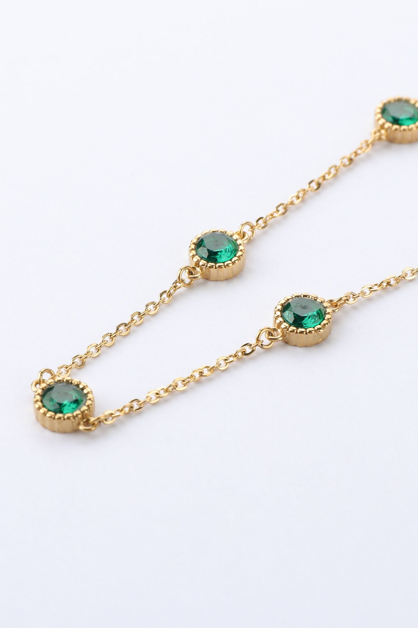 Heychic Verdania Zircon Gold Necklace (Green)