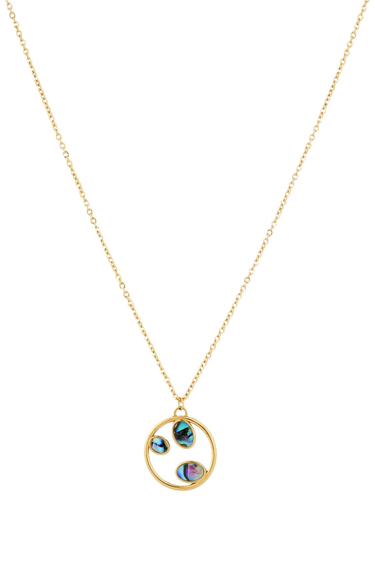 Image of Accessories. Product name - Cordelia Abalone Shell Necklace in Necklace colour by brand - HEYCHIC