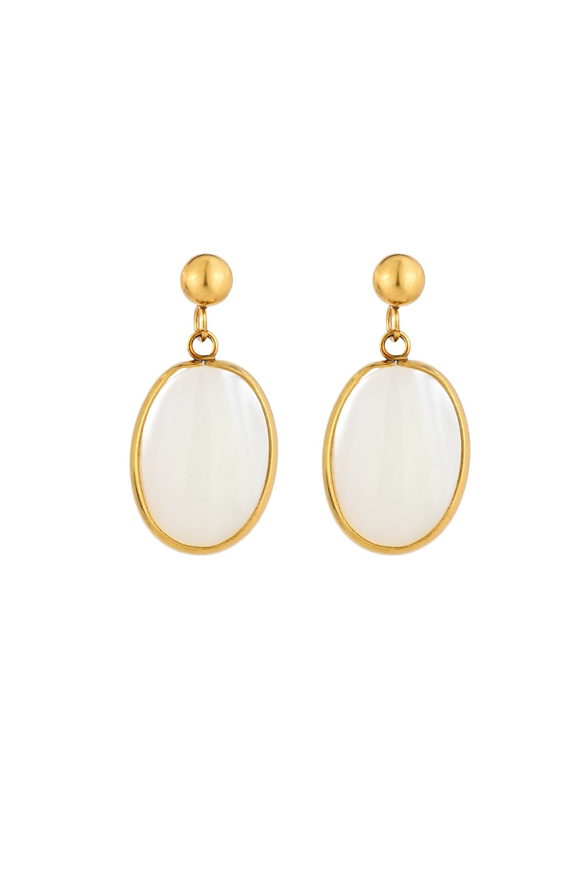 HEYCHIC Ondine Shell Earrings (Gold)