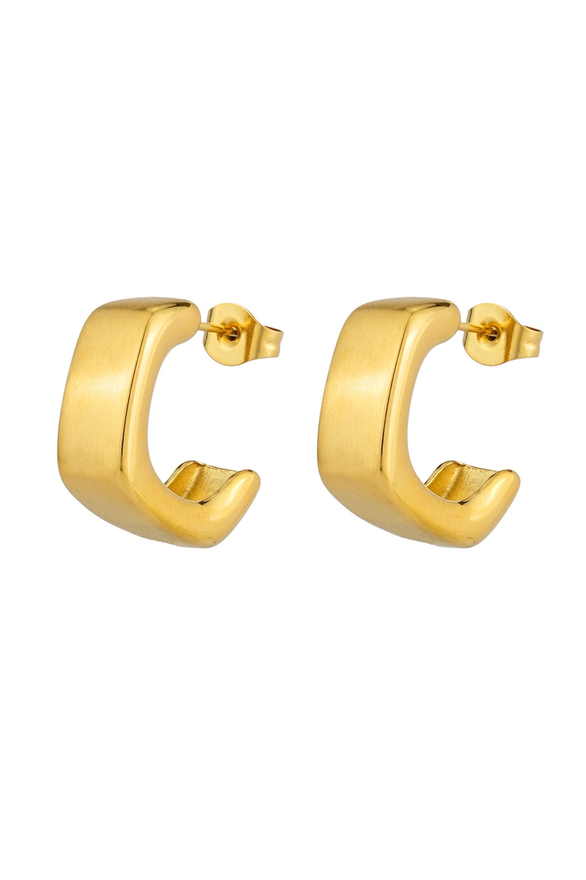 HEYCHIC Leona Hoop Earrings (Gold)