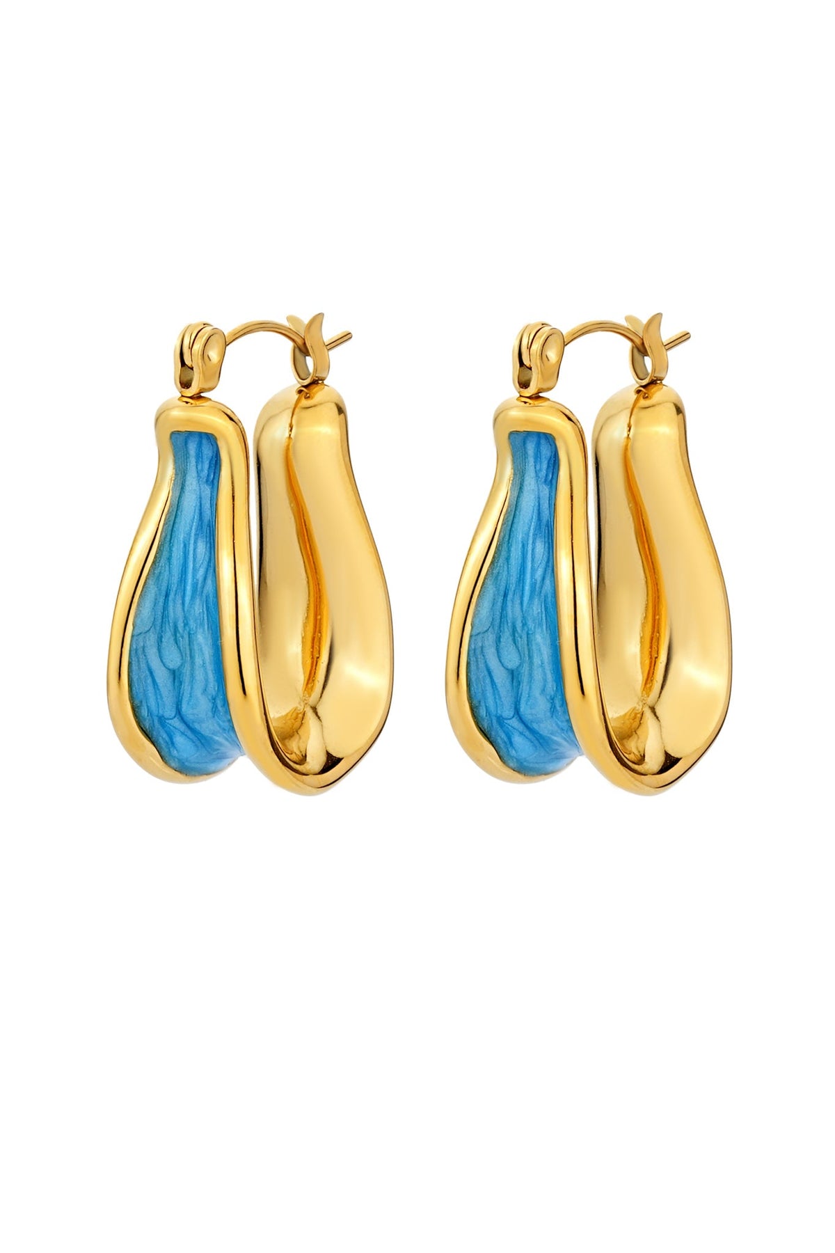HEYCHIC Lucine Gold Earrings (Blue)