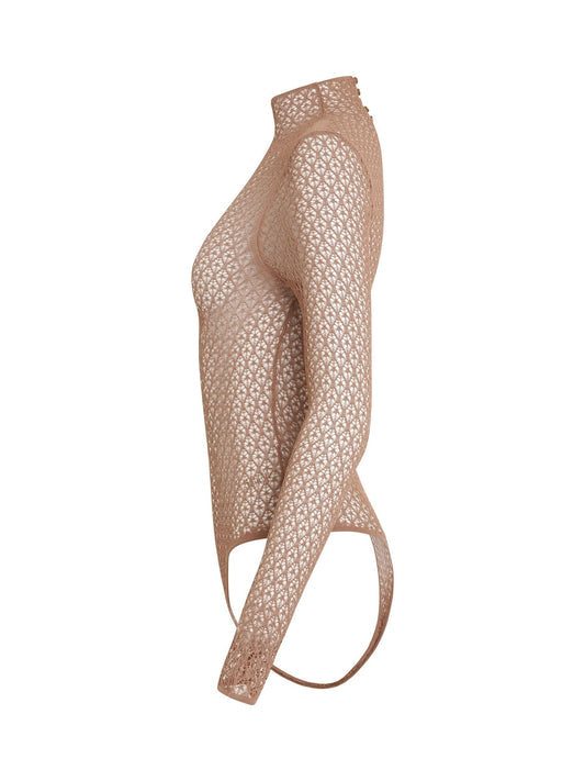 KHAITE Fena Bodysuit (Almond)