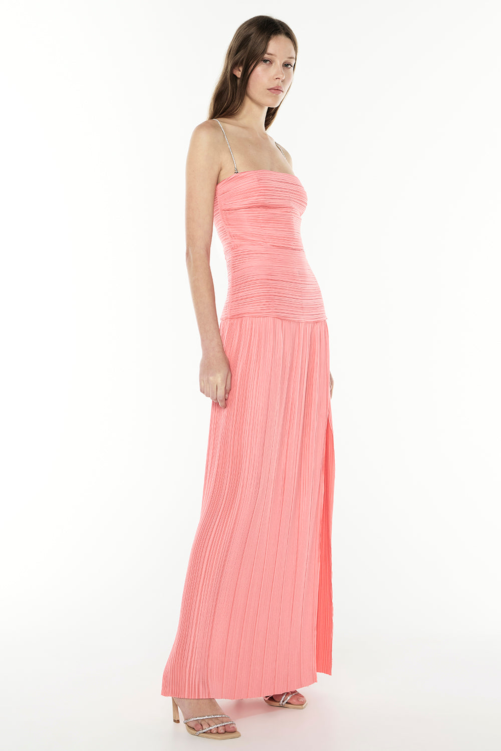 Image of Dresses. Productname: Royal Debut Dress in Melon colour by brand - Manning Cartell