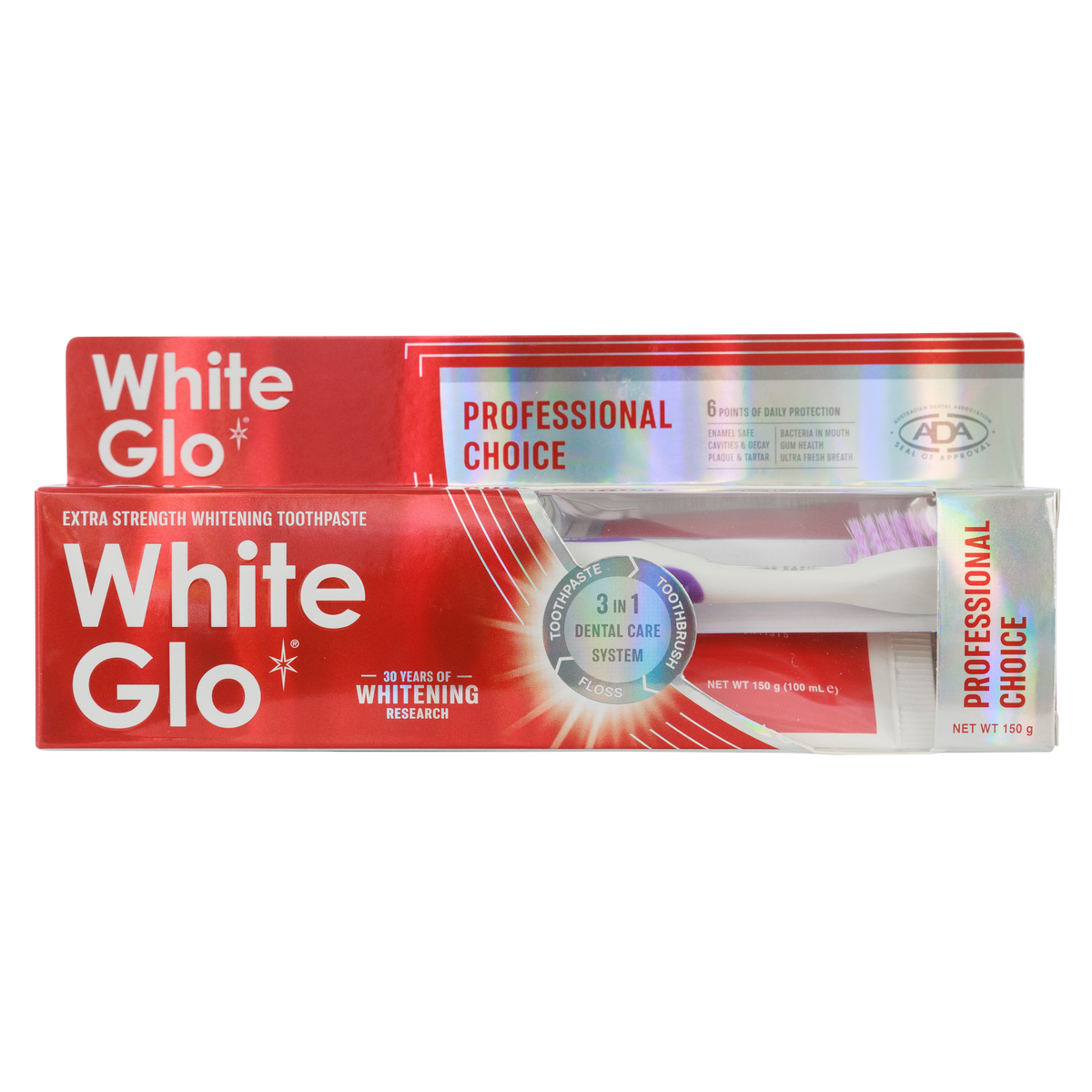Image of Oral Care. Product name - Professional Choice Toothpaste 150g (New) in colour by brand - White Glo
