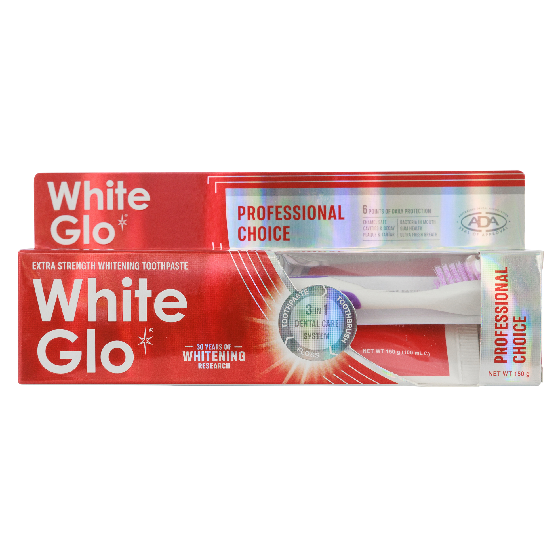 Image of Oral Care. Product name - Professional Choice Toothpaste 150g (New) in colour by brand - White Glo