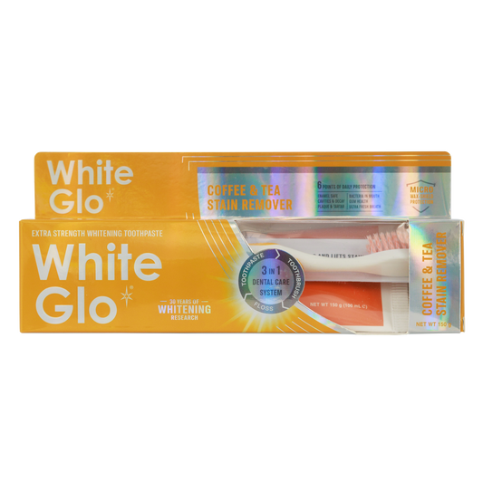 Image of Oral Care. Product name - Coffee & Tea Toothpaste 150g (New) in colour by brand - White Glo