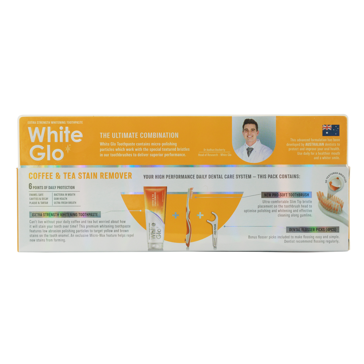 White Glo Coffee & Tea Toothpaste 150g (New)