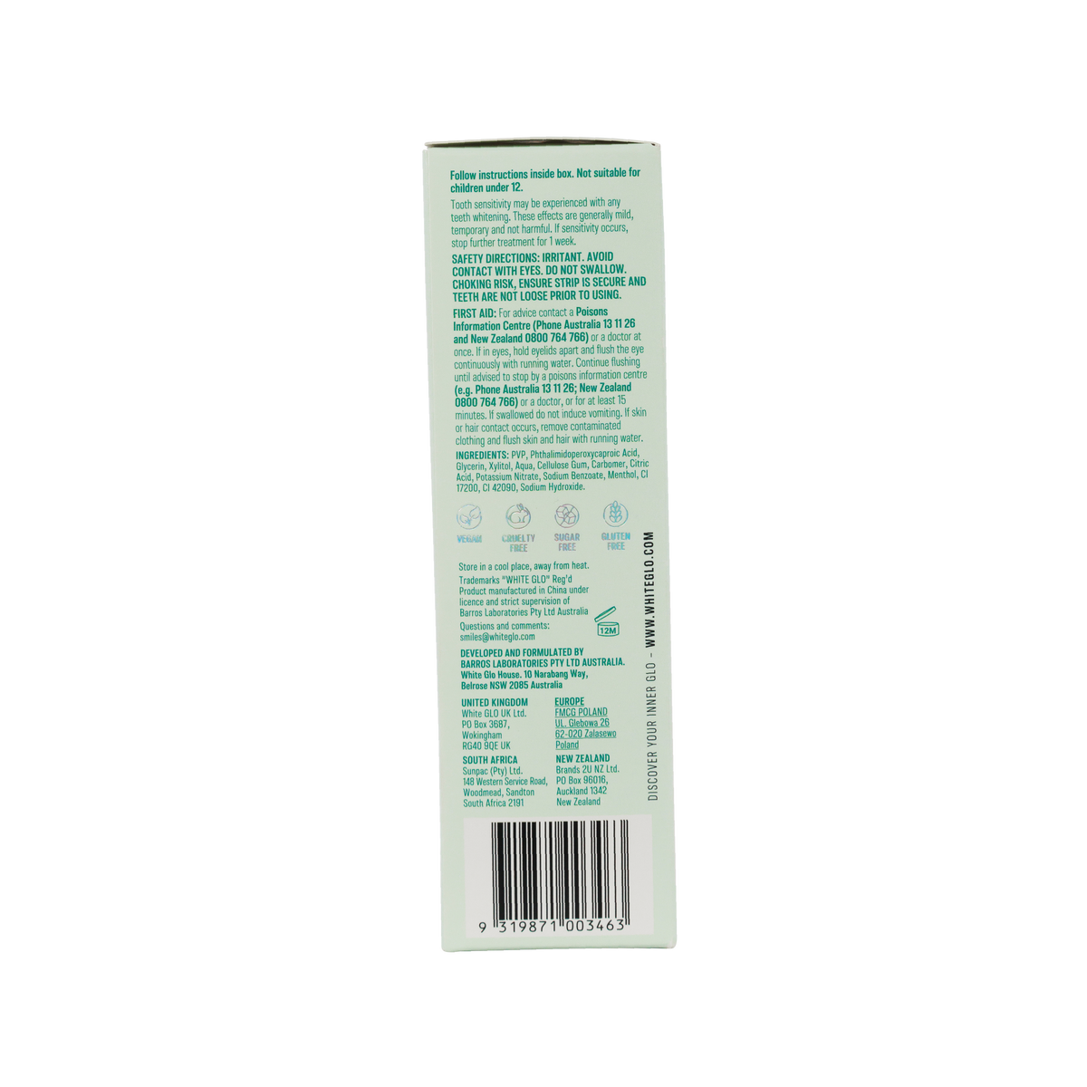 White Glo Purple Whitening Strips