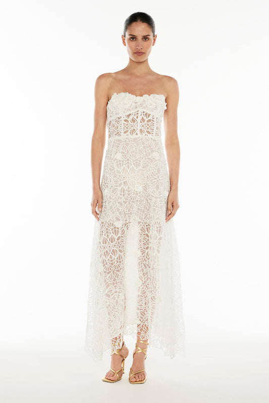 Image of Dresses. Productname: Tea Ceremony Maxi Dress in White colour by brand - Manning Cartell