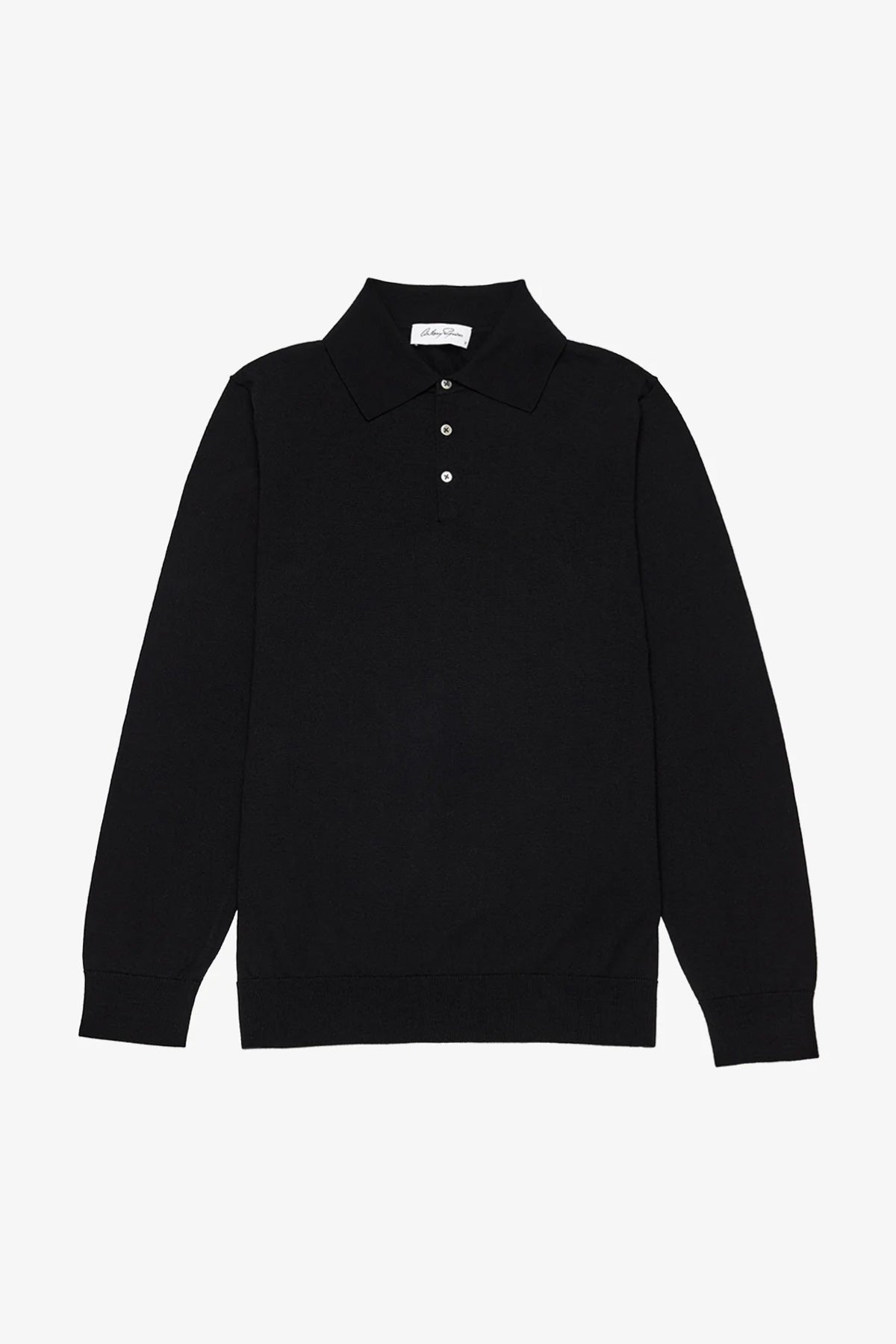 Anthony Squires Kelvin L/S knit polo (Black)