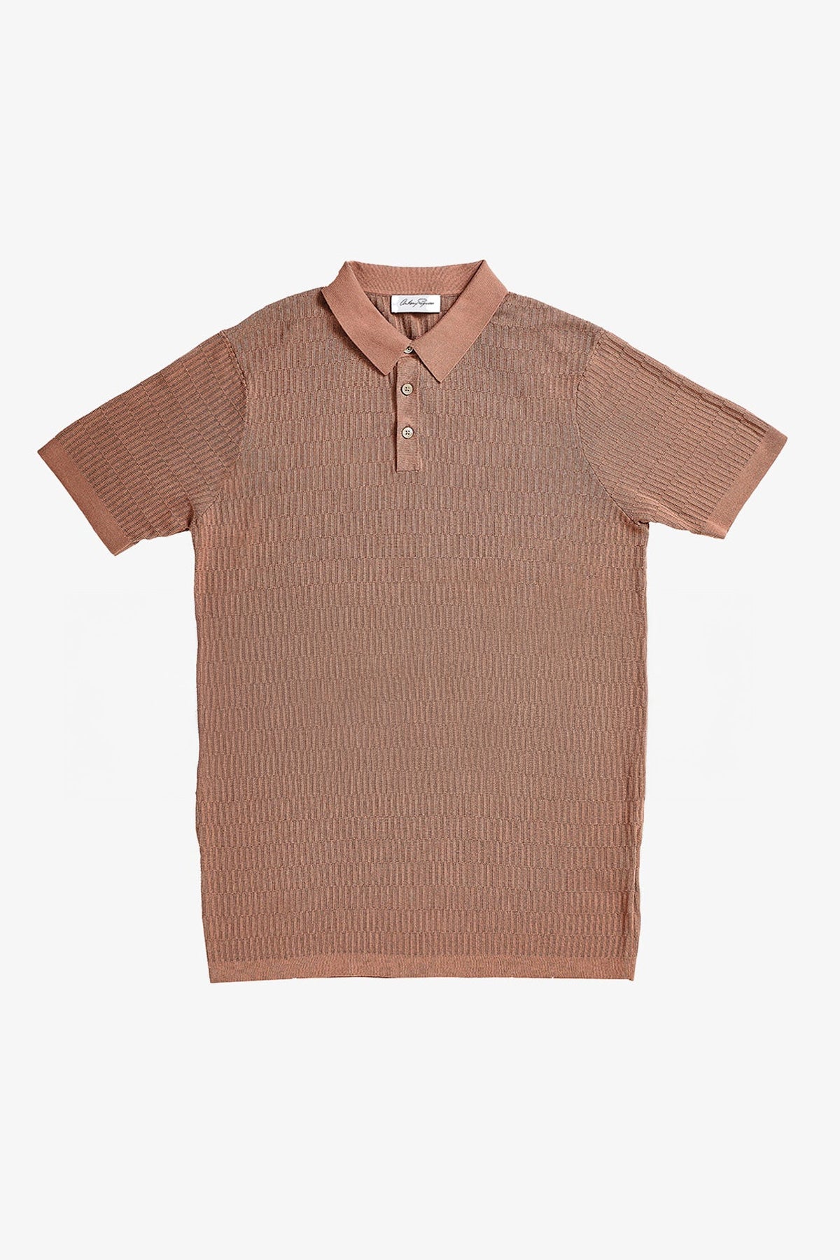 Anthony Squires Long Island Knitted Polo - (Terracotta)