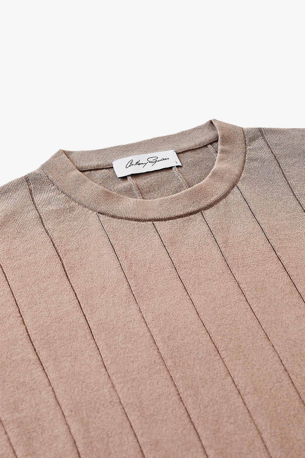 Anthony Squires Aviation Knitted Tee (Taupe)