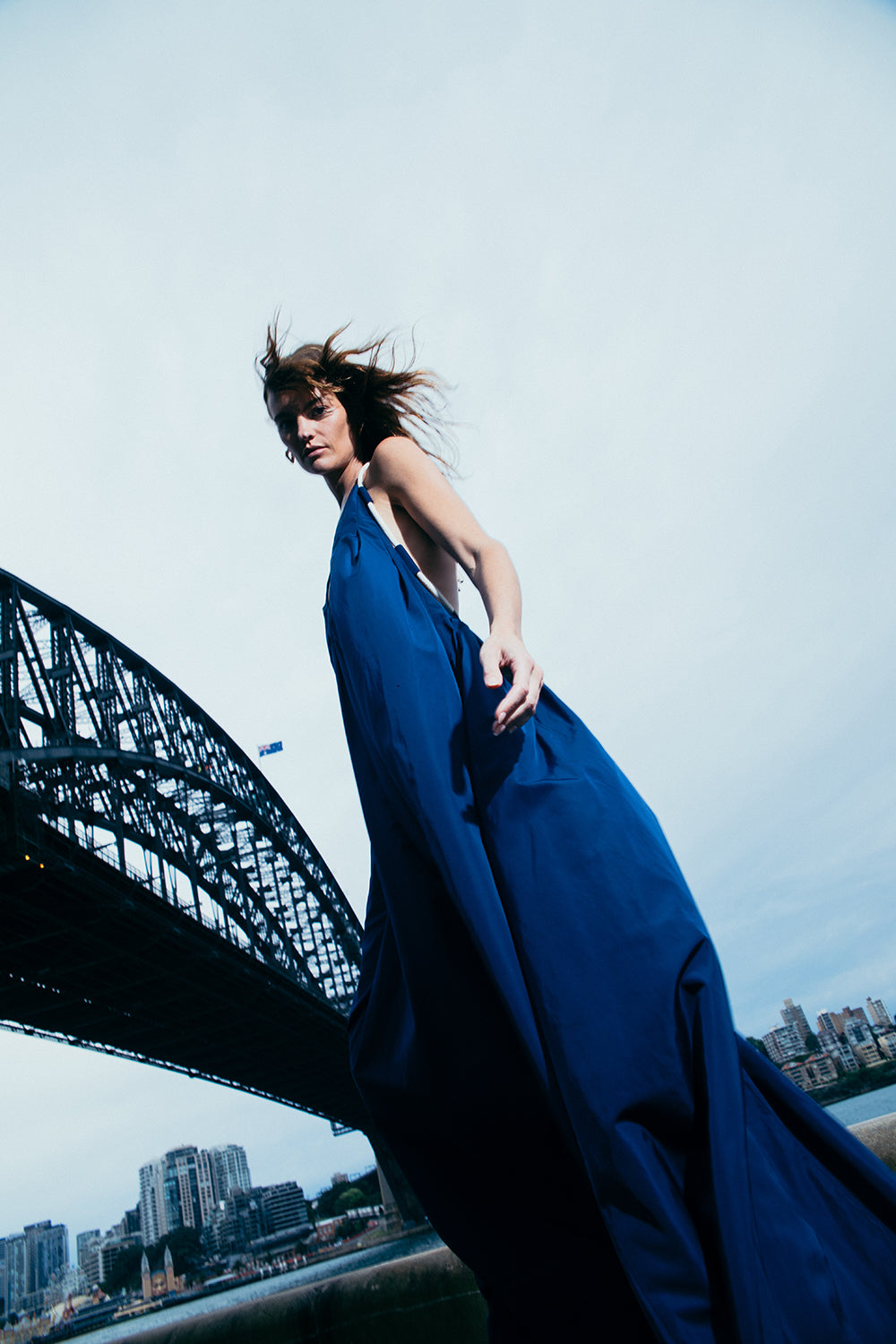 Image of Dresses. Productname: Tight Rope Dress in Marine colour by brand - Manning Cartell