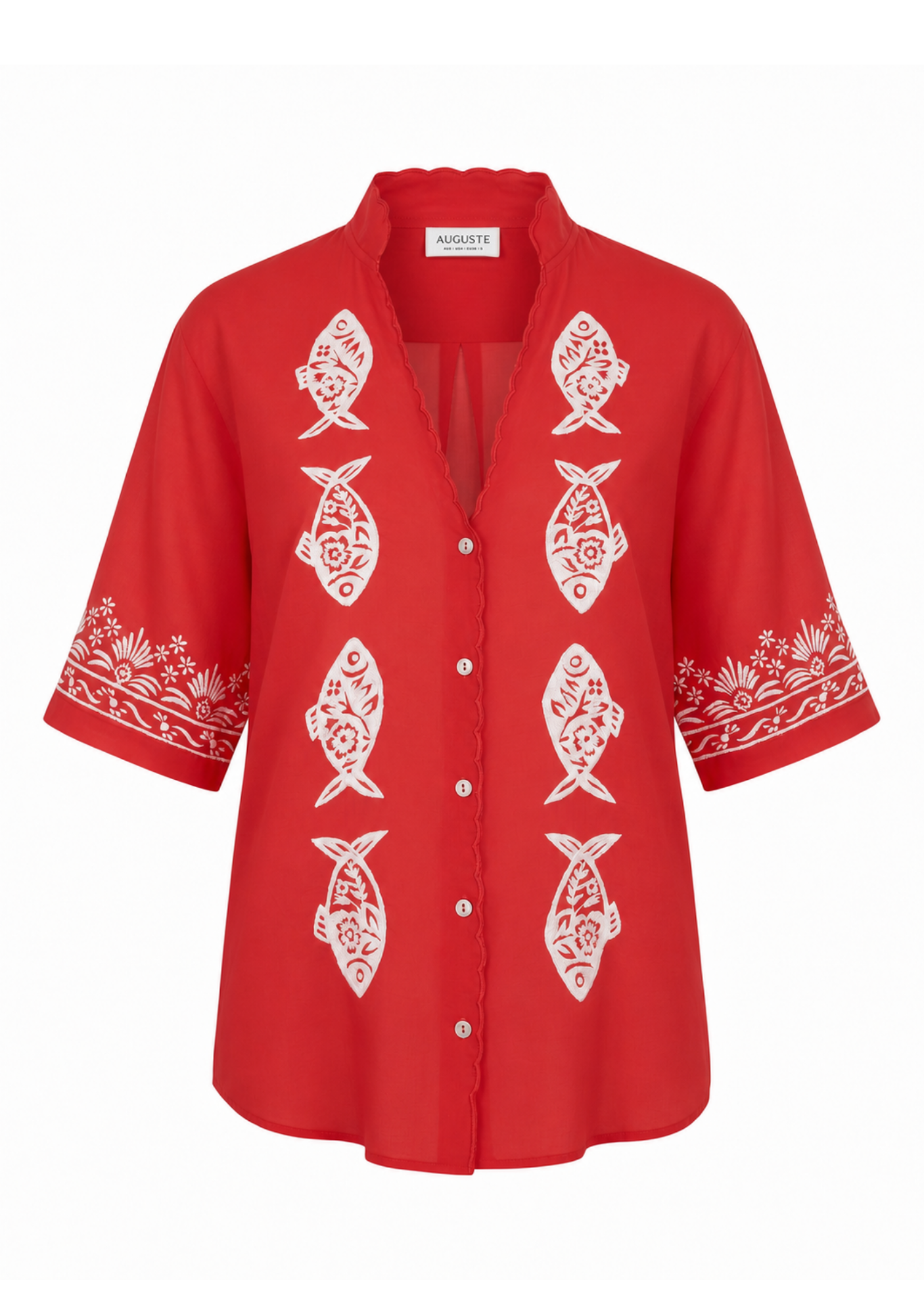Auguste The Label Sardine Embroidered Blouse (Print)