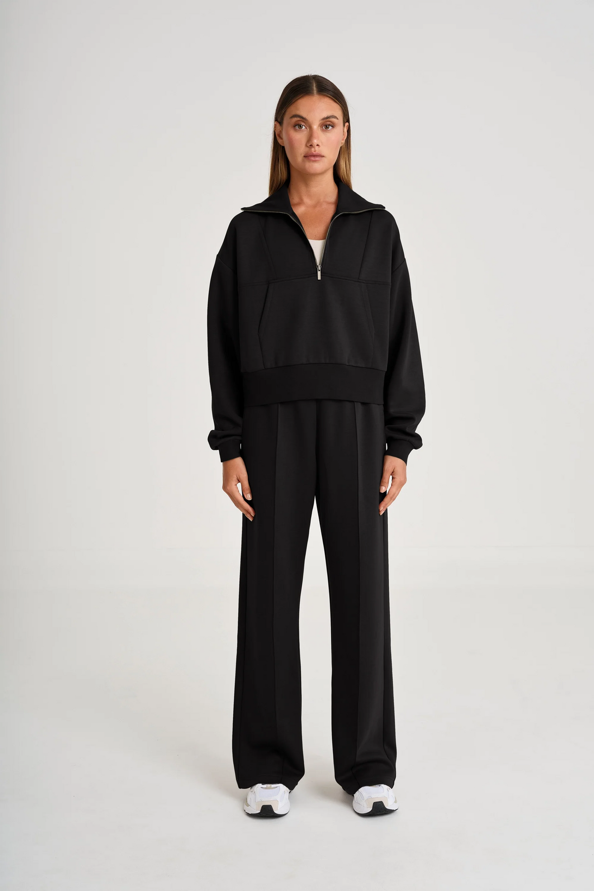 Soft Luxury 1/4 Zip Jumper (Black)