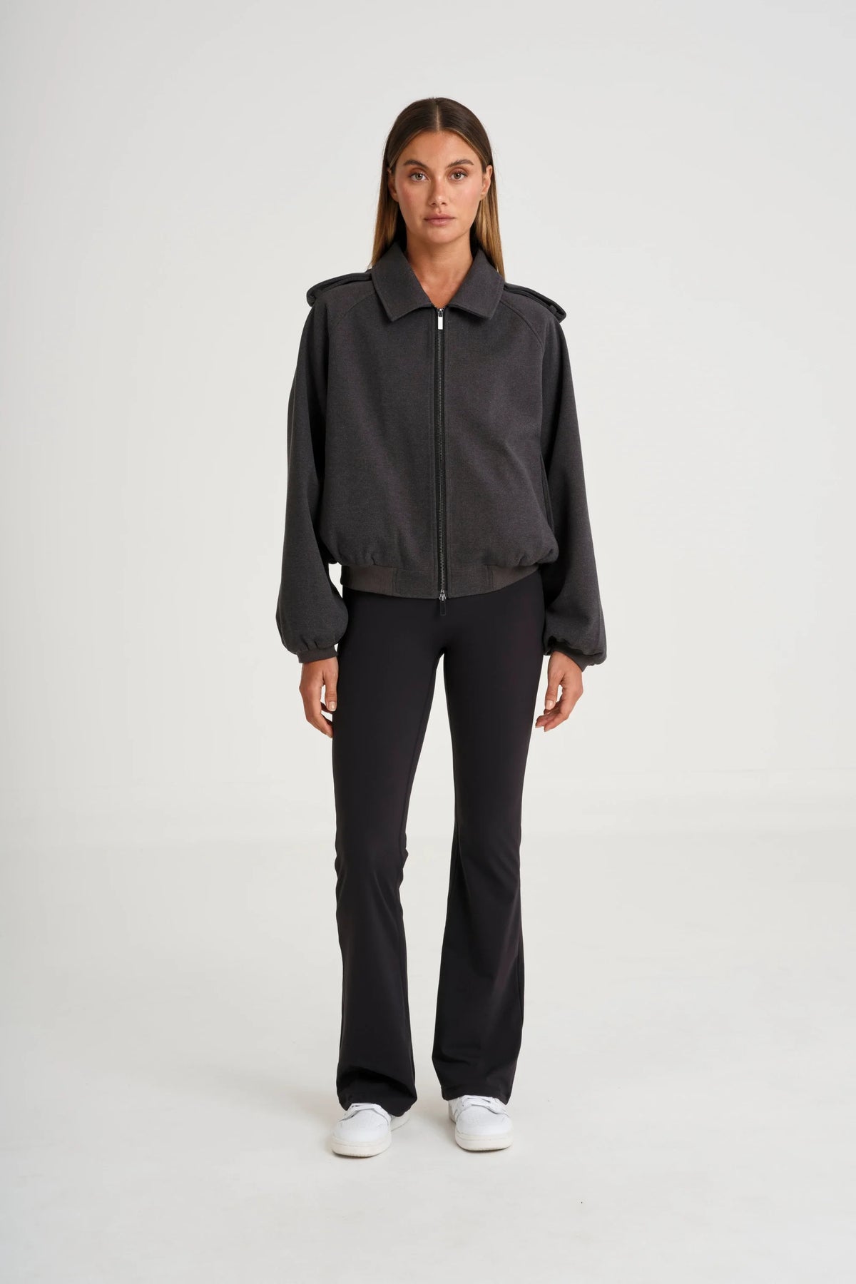 ALLFENIX Signature Bomber Jacket (Charcoal)