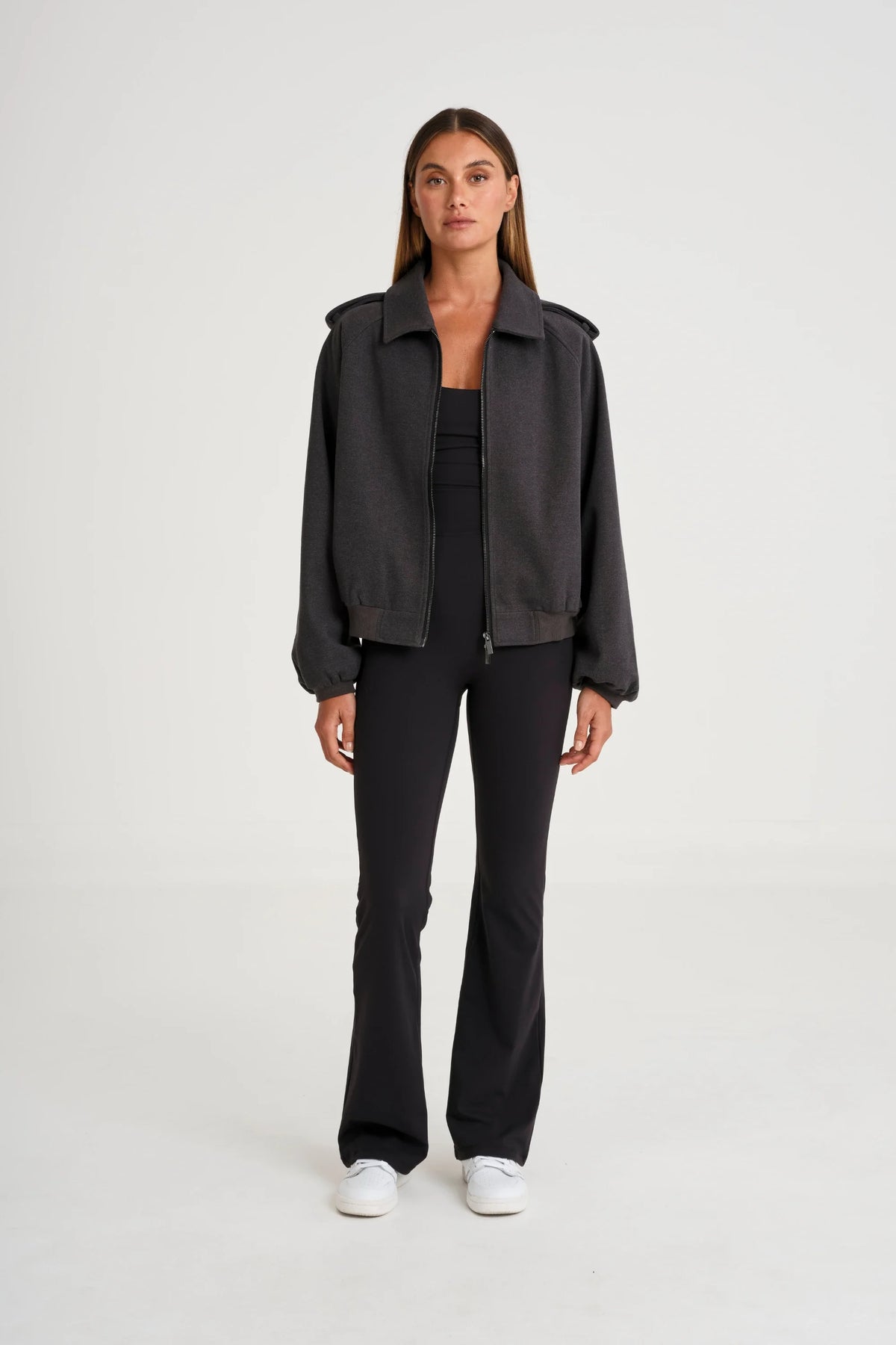 ALLFENIX Signature Bomber Jacket (Charcoal)