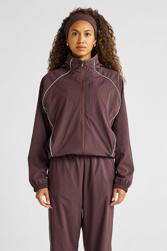 Image of Coats & Jackets. Product name - Spray Contrast Piping Windbreaker in Blue colour by brand - All Fenix
