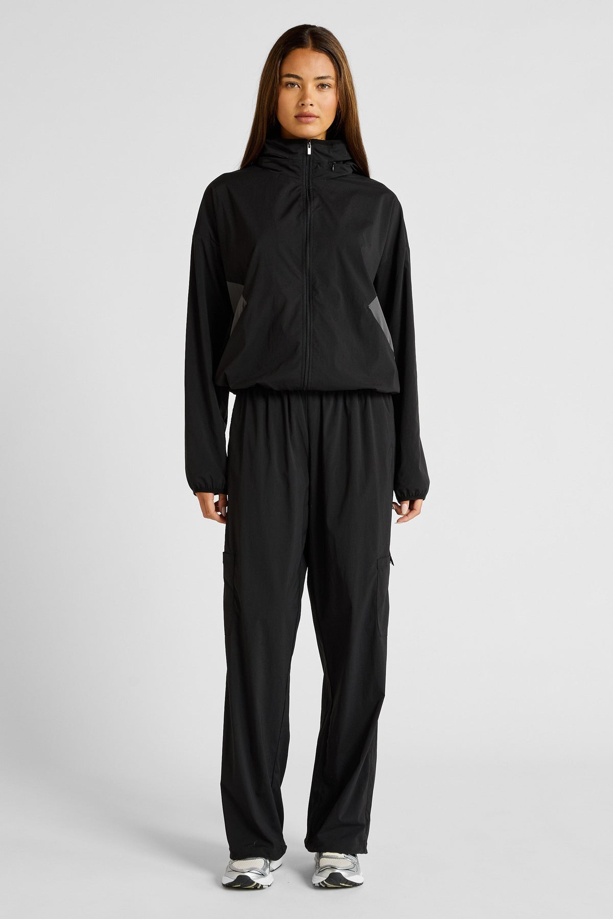 Spray Wide Leg Pocket Pant (Black)