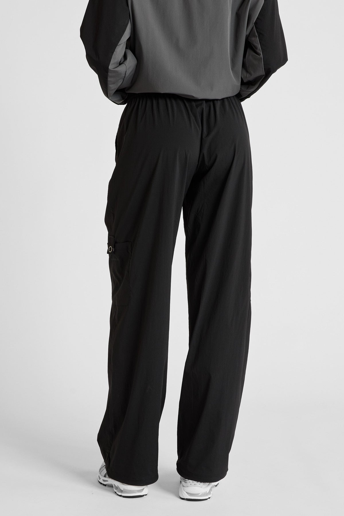 Spray Wide Leg Pocket Pant (Black)