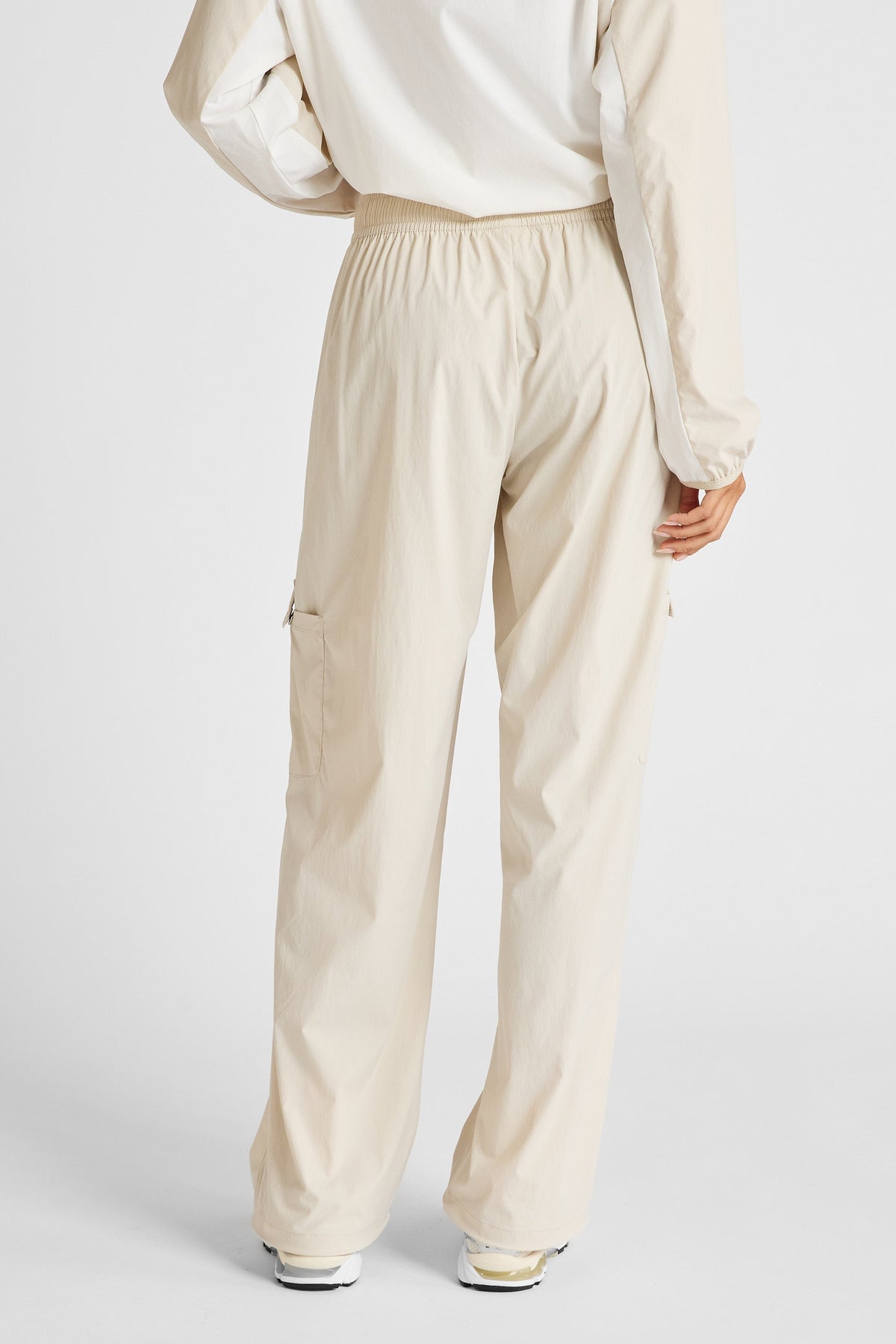 Spray Wide Leg Pocket Pant (Stone)