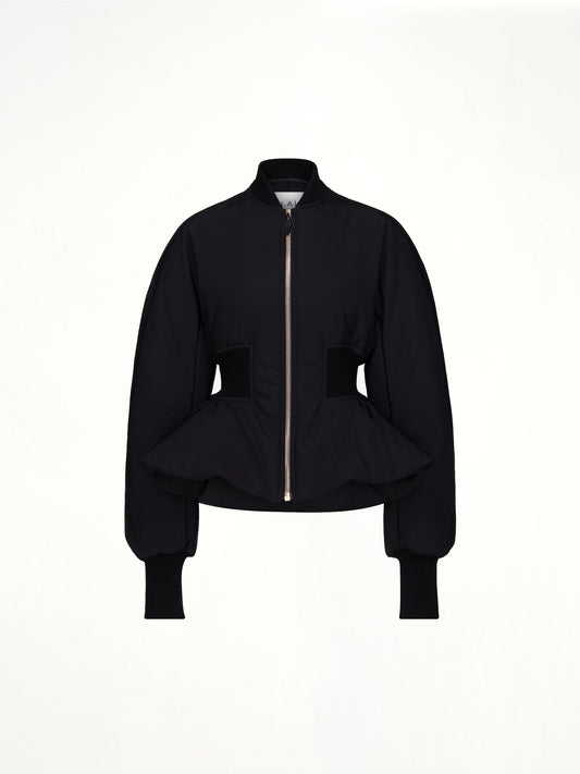 ALAIA Peplum Bomber (Black)