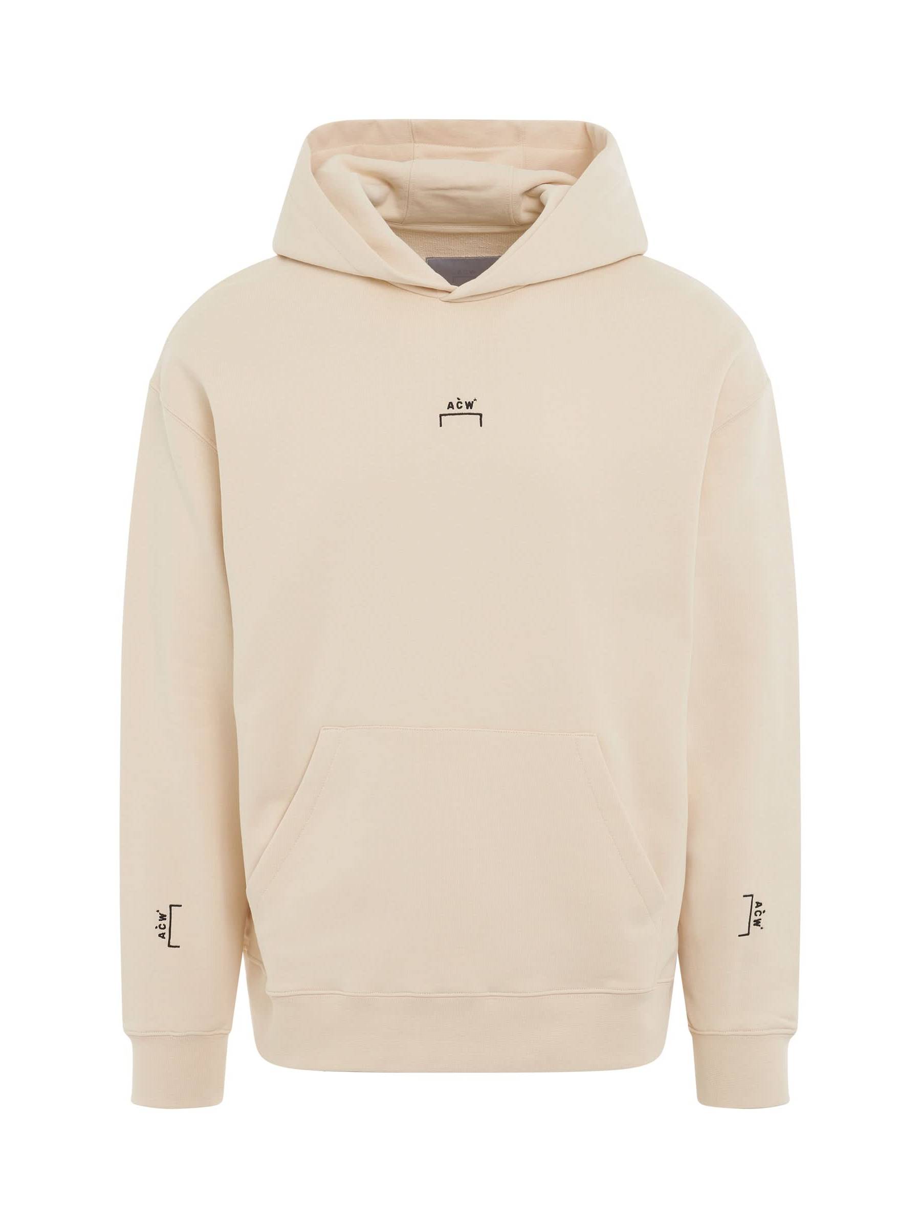 Image of Shoes. Product name - Essential Hoodie in Beige colour by brand - A-COLD-WALL