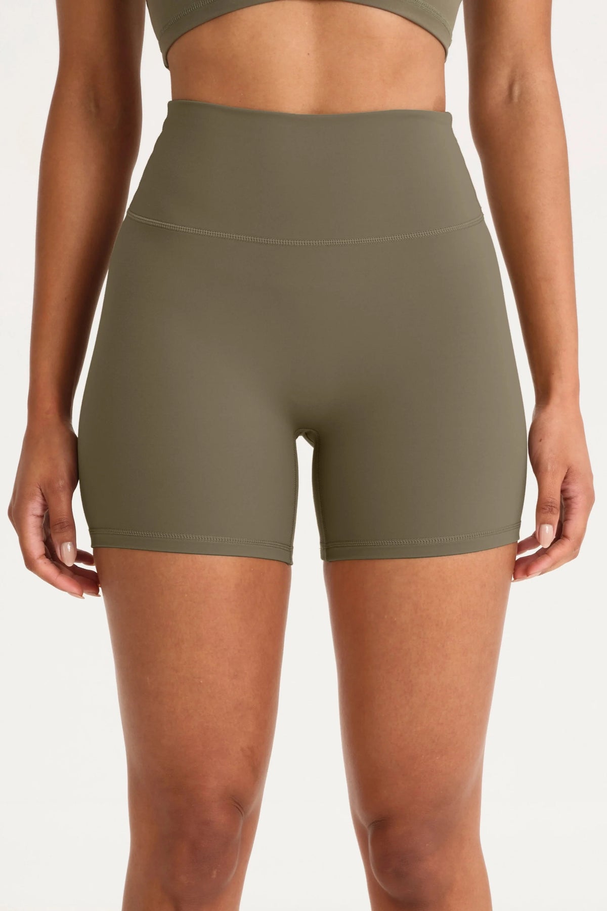 Image of Activewear. Product name - ALLFENIX CloudCore 5" Bike Short in Olive colour by brand - All Fenix