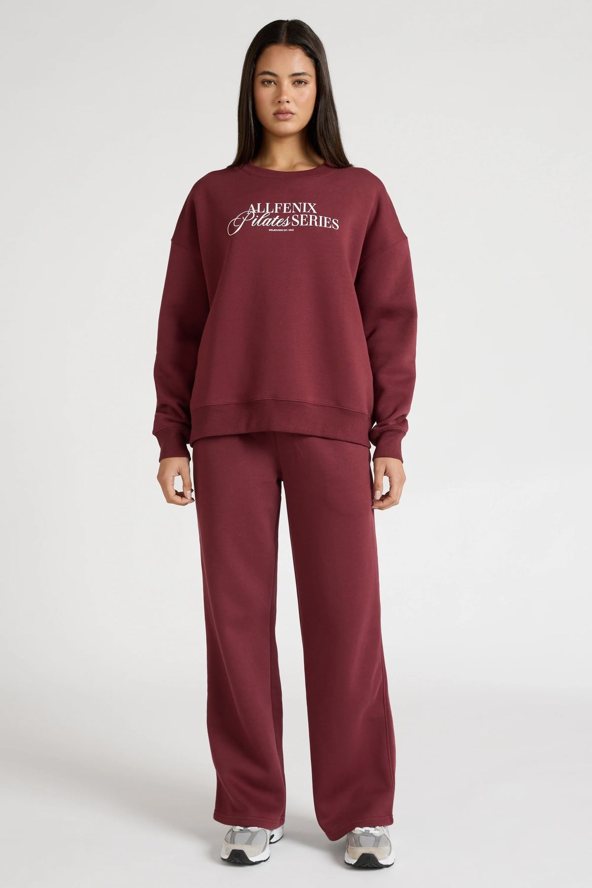 Pilates Series Crew Jumper (Burgundy)